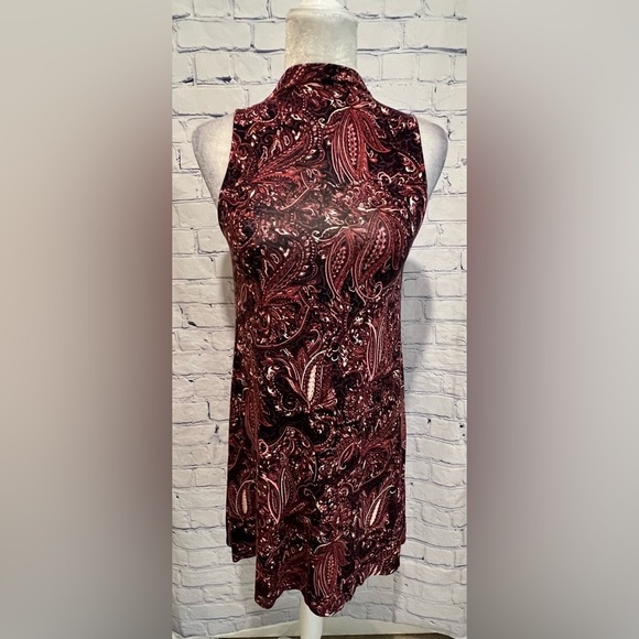 AMERICAN EAGLE SOFT & SEXY DRESS Black, Mauve and Pink Keyhole Back Size XS - Picture 1 of 8